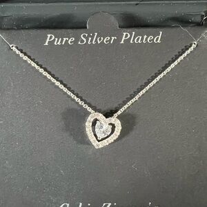 Silver Heart Pendant Necklace